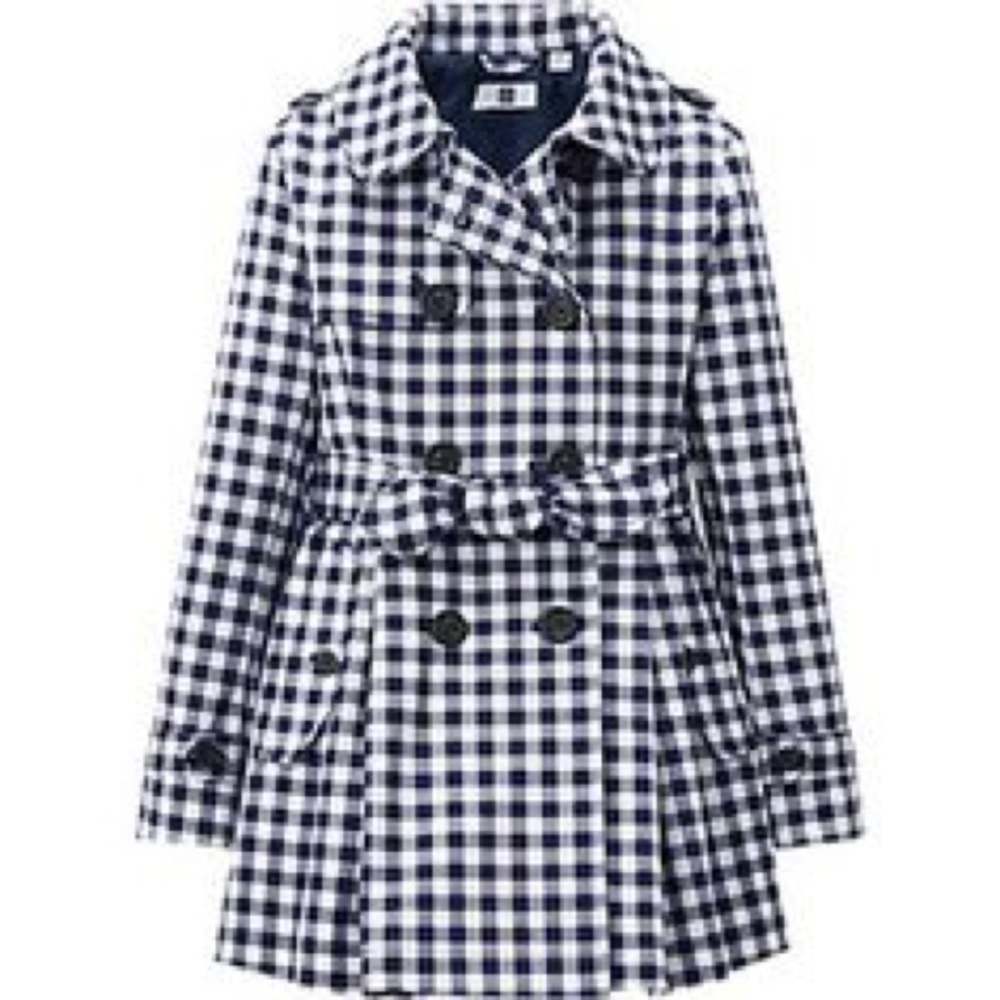 UNIQLO gingham trench coat